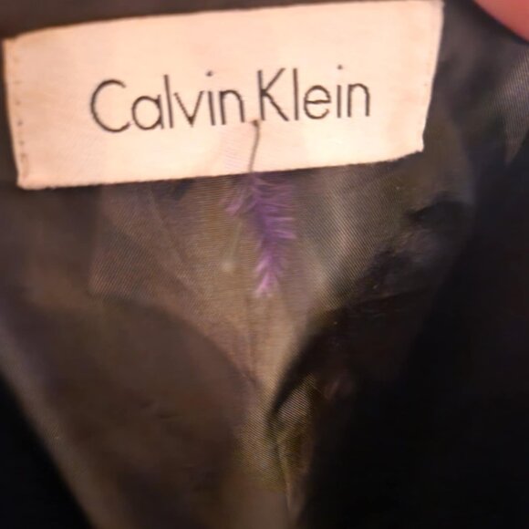 Calvin Klein Black Cocktail Dress, V-neckline - Picture 5 of 6